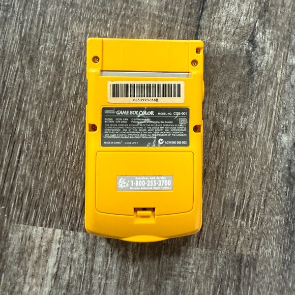 Nintendo Gameboy Color GBC Yellow Dandelion Handheld Console System CGB-001 - Picture 4 of 4